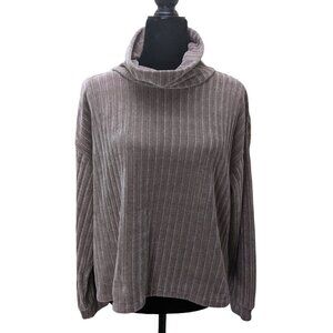 Philosophy Knit Cowl Neck Sweater Pink Size Large